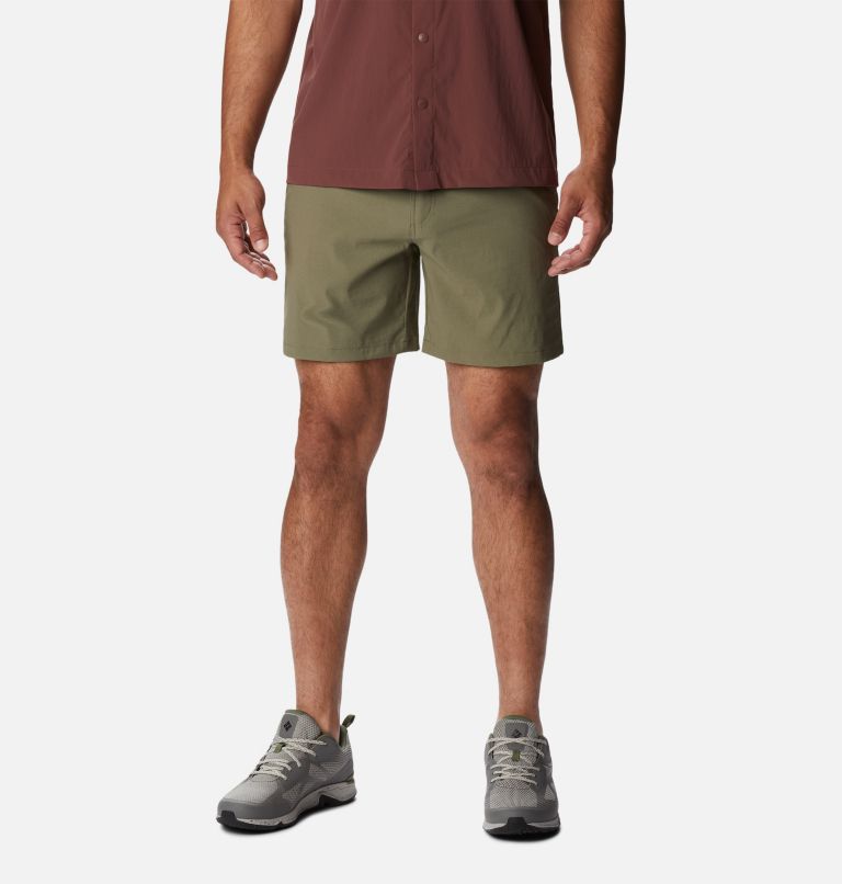 Thumbnail: Men's Canyon Gate Utility Shorts, Color: Stone Green, image 1