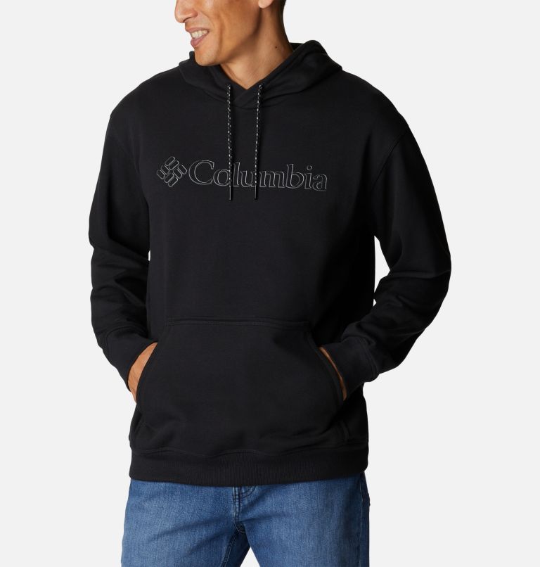 Chandail à capuchon en tissu éponge Columbia Lodge II Homme, Color: Black, CSC Branded Shadow Graphic, image 5