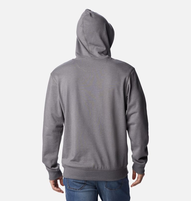 Men's Columbia Lodge French Terry II Hoodie, Color: City Grey Hthr, CSC Branded Shadow Graph, image 2