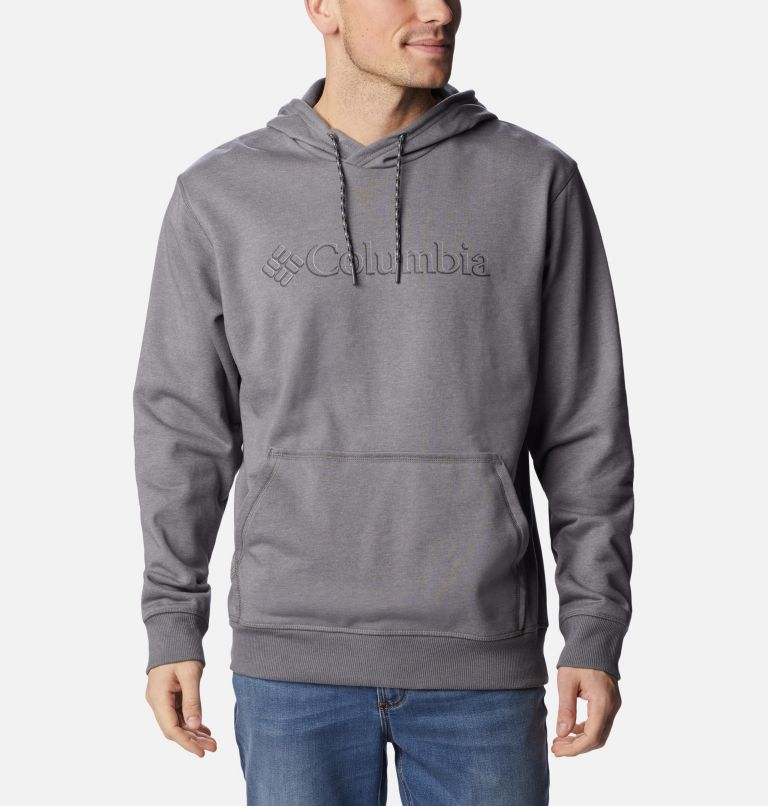 Men's Columbia Lodge French Terry II Hoodie, Color: City Grey Hthr, CSC Branded Shadow Graph, image 1