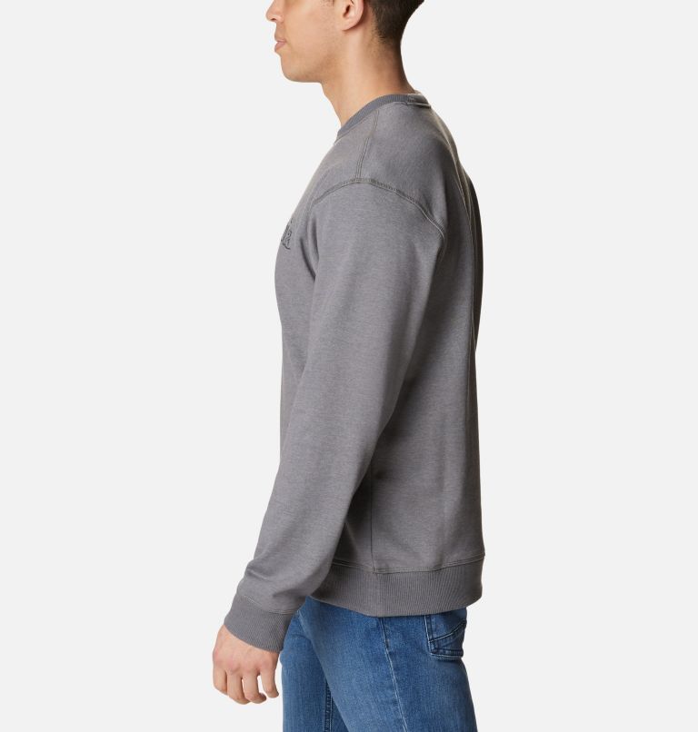 Men's Columbia Lodge French Terry II Sweatshirt, Color: City Grey Hthr, CSC Branded Shadow Graph, image 3
