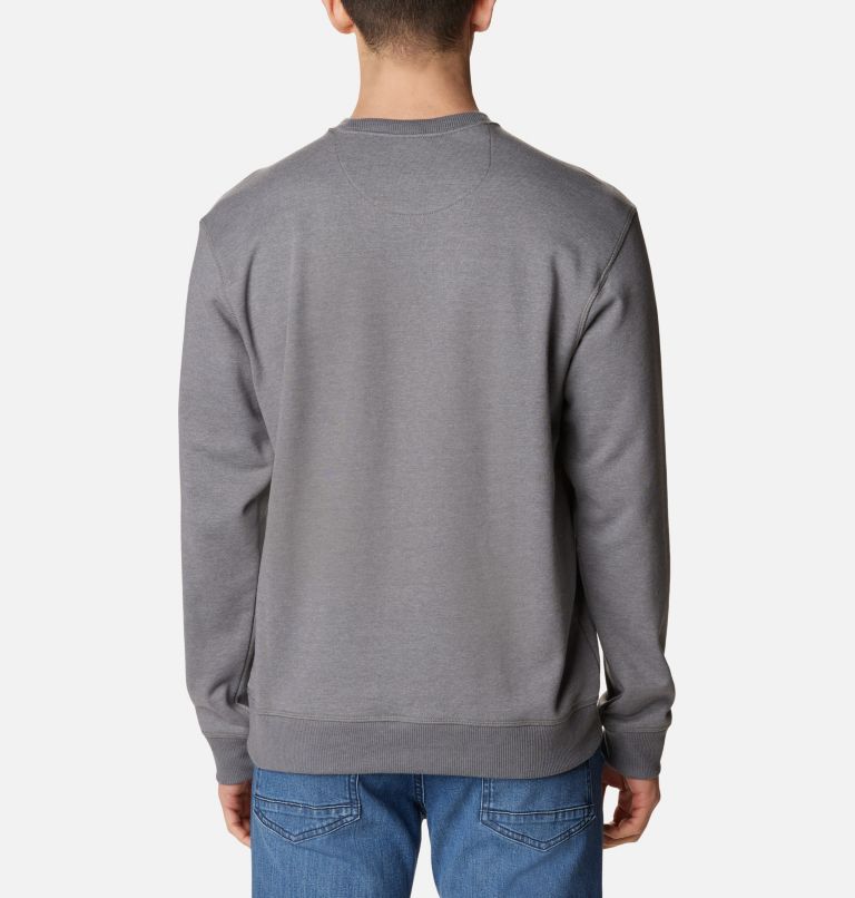 Men's Columbia Lodge French Terry II Sweatshirt, Color: City Grey Hthr, CSC Branded Shadow Graph, image 2