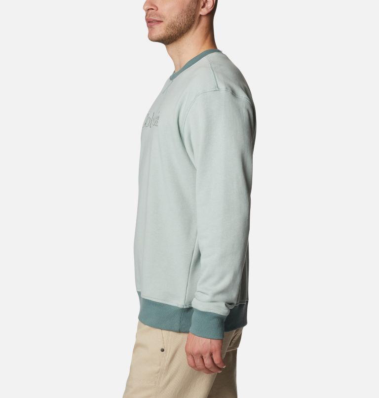Men's Columbia Lodge French Terry II Sweatshirt, Color: Niagara, CSC Branded Shadow Graphic, image 3