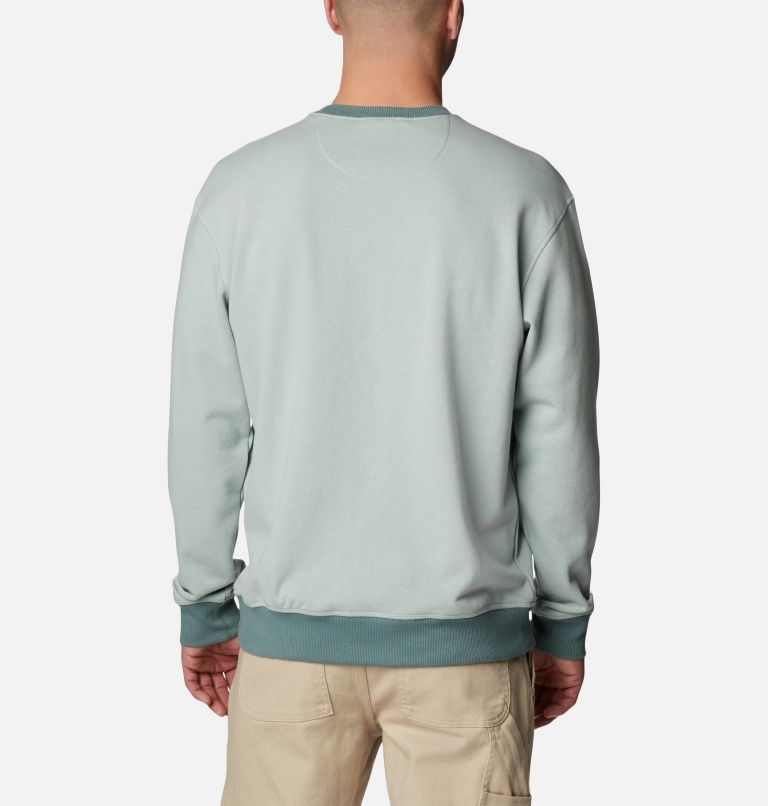 Men's Columbia Lodge French Terry II Sweatshirt, Color: Niagara, CSC Branded Shadow Graphic, image 2