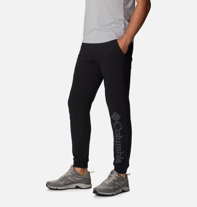 Pantalón deportivo de felpa francesa Columbia Lodge II para hombre, Color: Black, image 3
