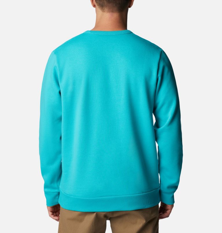 Men's Tumalo Creek Sweatshirt, Color: Bright Aqua, Bordered CSC, image 2