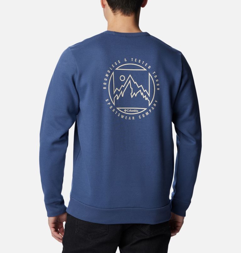 Men's Tumalo Creek Sweatshirt, Color: Dark Mountain, Boundless Graphic, image 2