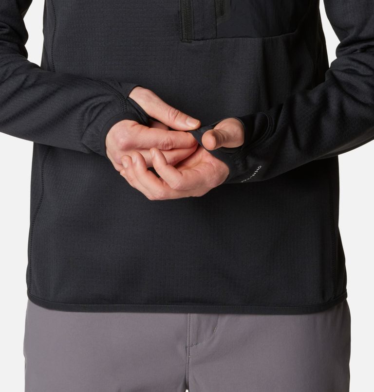 Men's Triple Canyon Half Zip Fleece, Color: Black, image 7