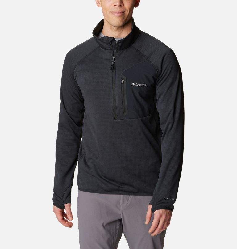Thumbnail: Men's Triple Canyon Half Zip Fleece, Color: Black, image 1