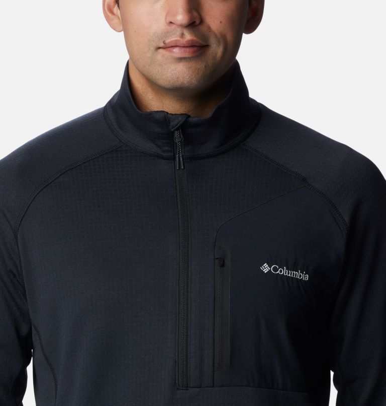 Thumbnail: Men's Triple Canyon Half Zip Pullover, Color: Black, image 4