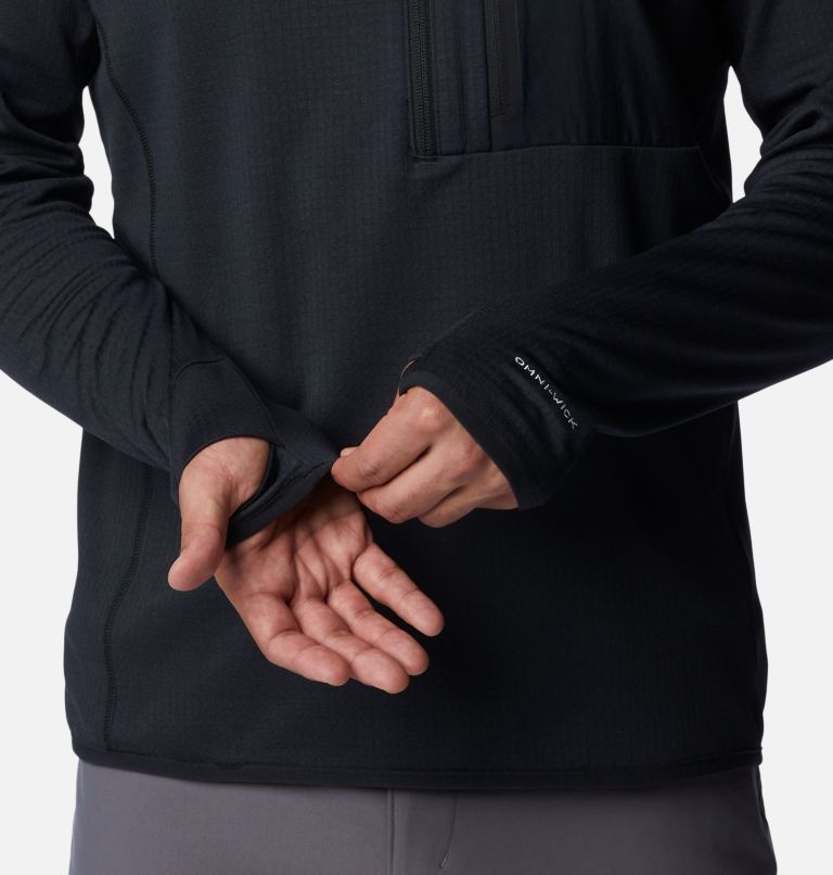 Thumbnail: Men's Triple Canyon Half Zip Pullover, Color: Black, image 5
