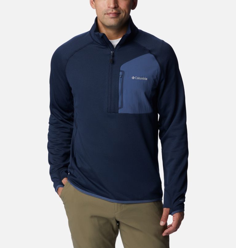 Thumbnail: Men's Triple Canyon Half Zip Pullover, Color: Collegiate Navy, image 1