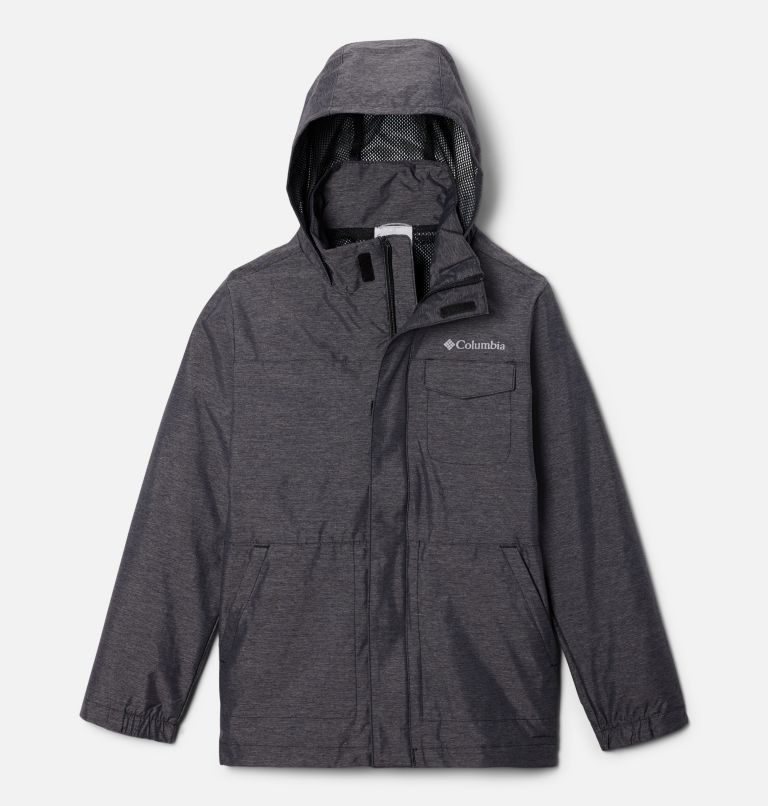 Thumbnail: Boy's Static Ridge Field Waterproof Jacket, Color: Black, image 1