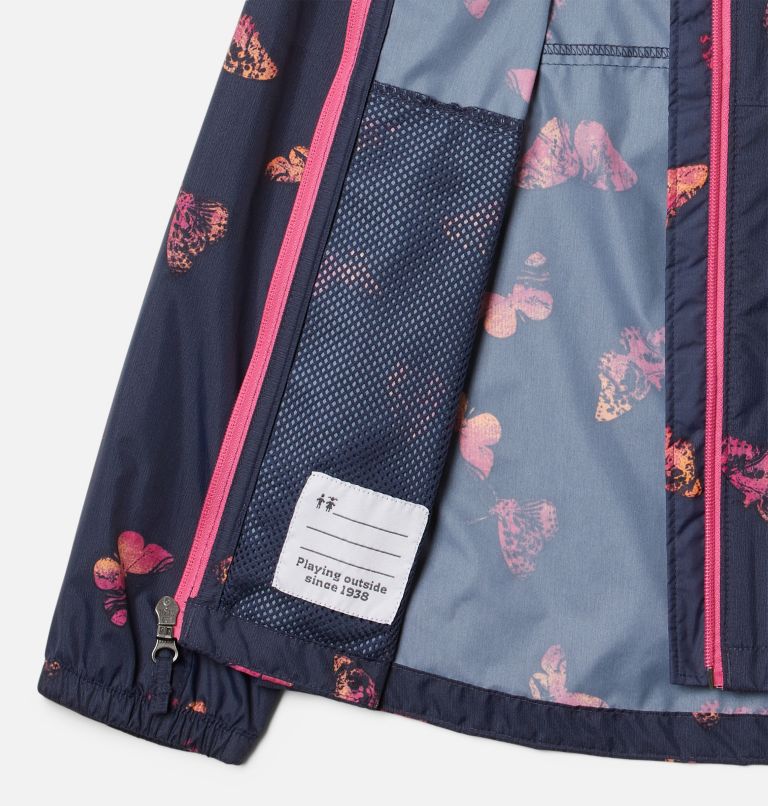 Girls' Switchback Springs Jacket, Color: Nocturnal Flutter Wonder, image 3