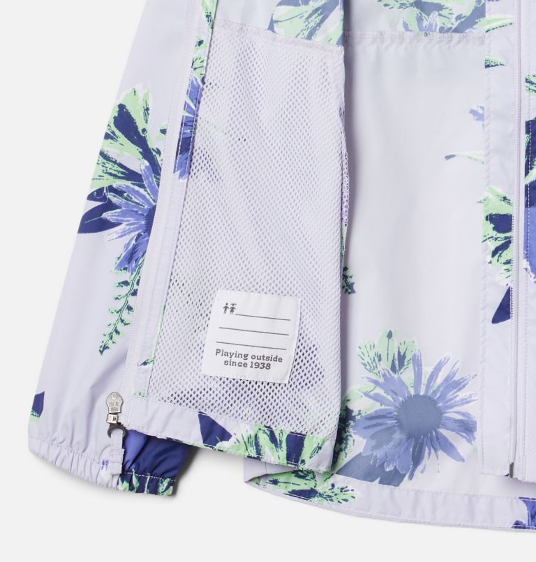 Girls' Switchback Springs Jacket, Color: Purple Tint Staycation, image 3