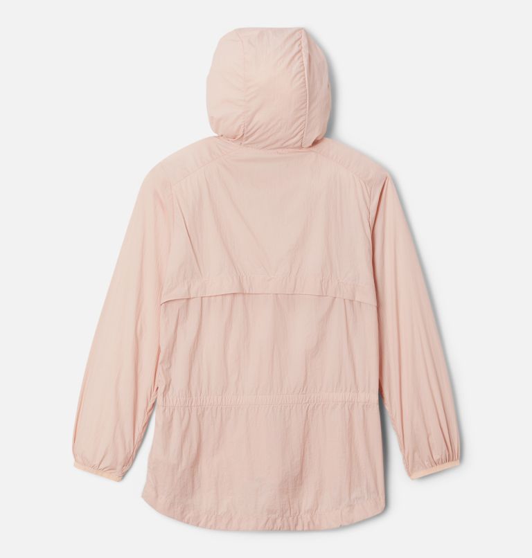 Girls' Loop Trail Windbreaker, Color: Peach Blossom, image 2