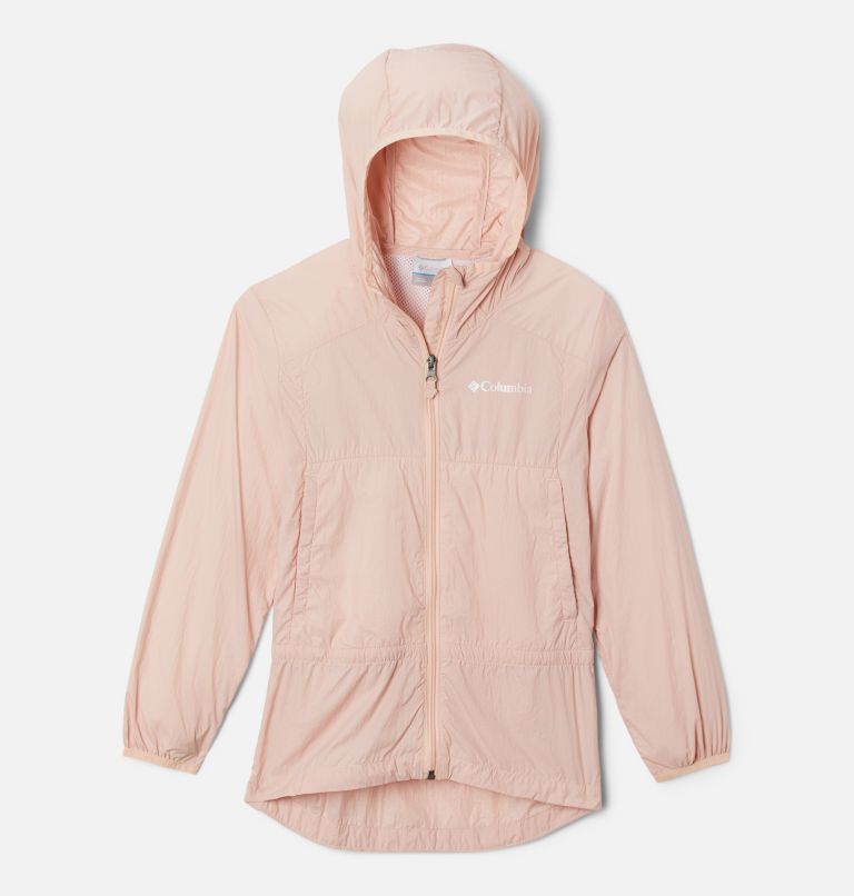 Girls' Loop Trail Windbreaker, Color: Peach Blossom, image 1