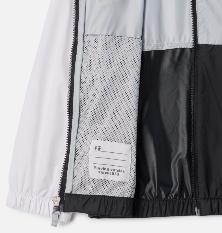 Thumbnail: Girls' Lily Basin Jacket, Color: Cirrus Grey, White, Black, image 3