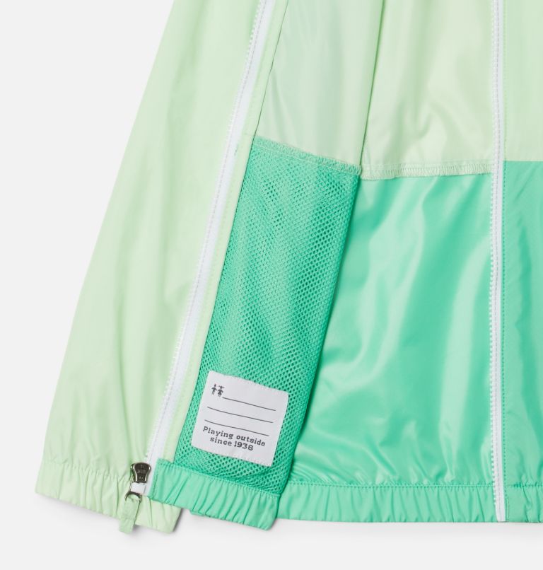 Lily Basin Windbreaker mit Kapuze für Mädchen, Color: Key West, Light Jade, image 3