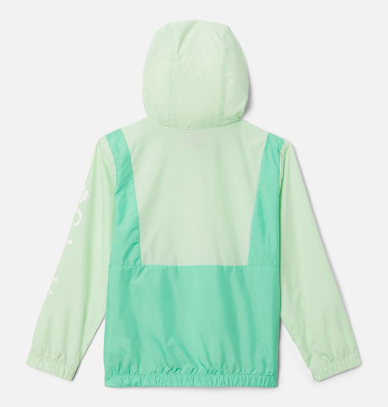Lily Basin Windbreaker mit Kapuze für Mädchen, Color: Key West, Light Jade, image 2