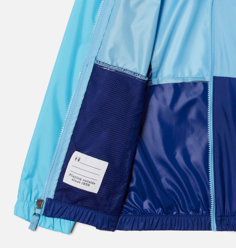 Thumbnail: Girls' Lily Basin Jacket, Color: Vista Blue, Atoll, Dark Sapphire, image 3