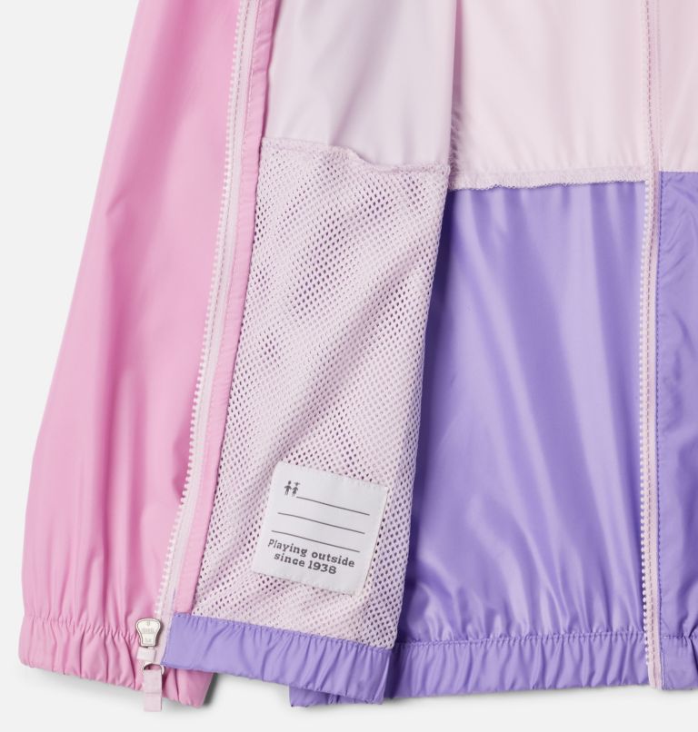 Girls' Lily Basin Jacket, Color: Pink Dawn, Cosmos, Paisley Purple, image 3