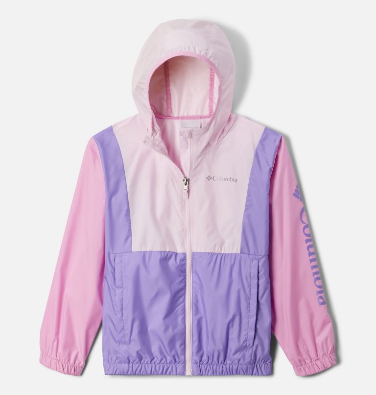 Girls' Lily Basin Jacket, Color: Pink Dawn, Cosmos, Paisley Purple, image 1