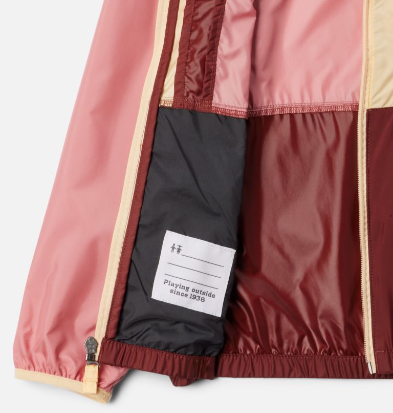 Kids' Back Bowl Hooded Windbreaker, Color: Pink Agave, Spice, Sunkissed, image 3