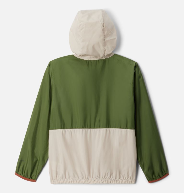 Youth Back Bowl Hooded Windbreaker, Color: Canteen, Dark Stone, Auburn, image 2