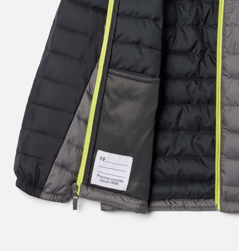 Boys' Silver Falls Hooded Jacket, Color: City Grey, Shark, image 3