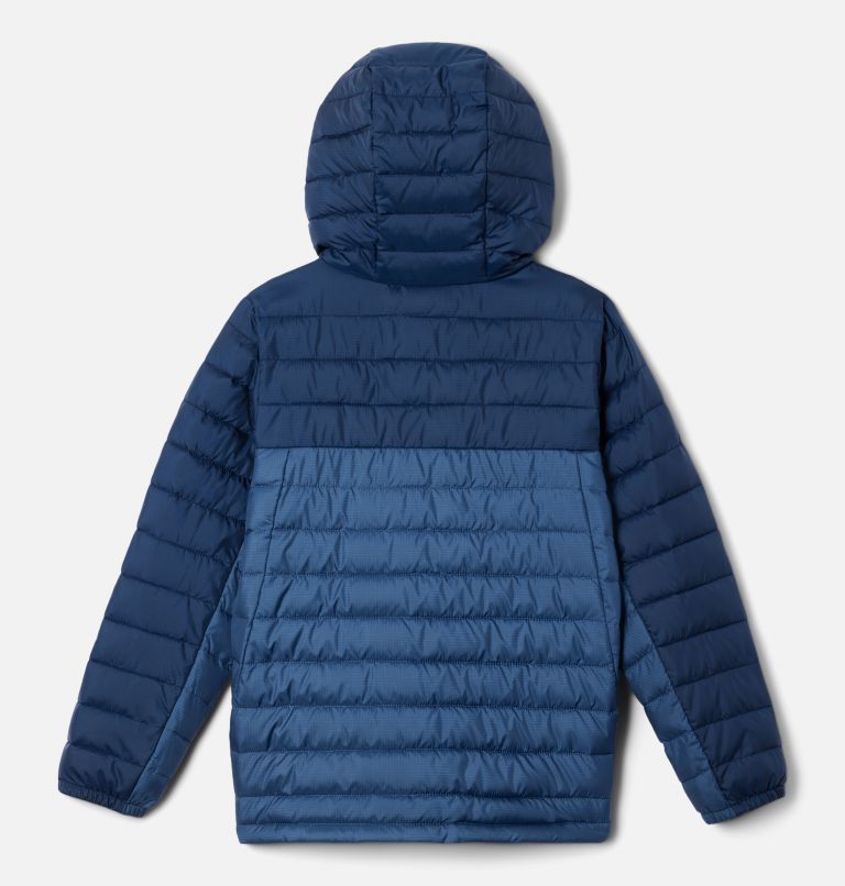 Boys' Silver Falls Hooded Jacket, Color: Dark Mountain, Collegiate Navy, image 2
