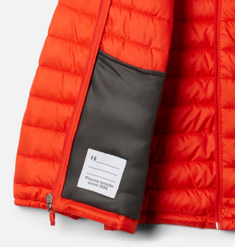 Boys' Silver Falls Hooded Jacket, Color: Spicy, image 3