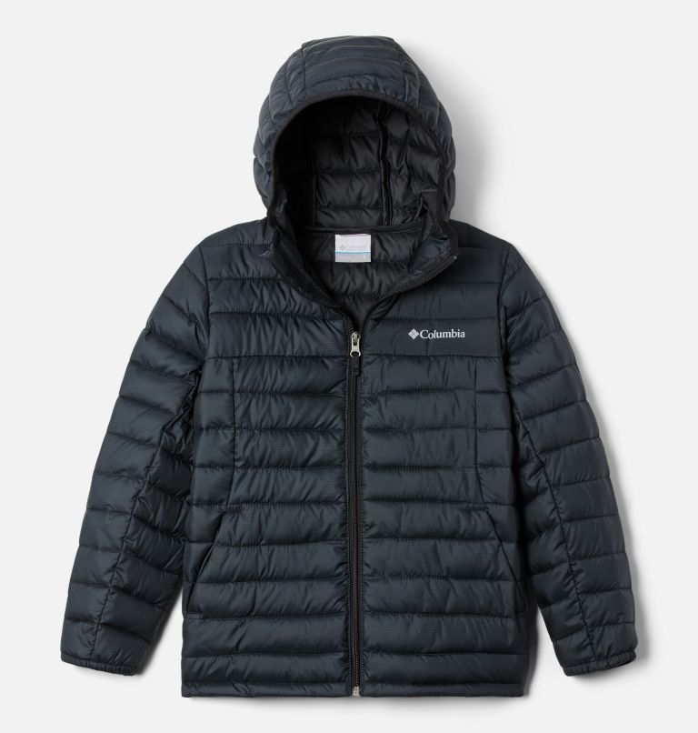 Thumbnail: Boy's Silver Falls Insulated Hooded Jacket, Color: Black, image 1