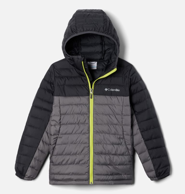 Thumbnail: Boy's Silver Falls Insulated Hooded Jacket, Color: City Grey, Shark, image 1