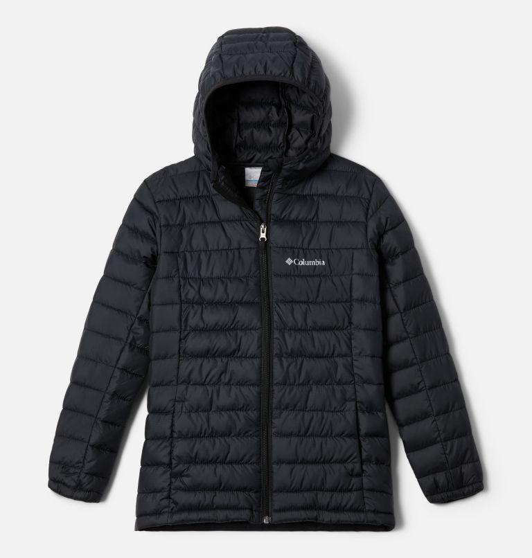 Thumbnail: Girl's Silver Falls Insulated Hooded Jacket, Color: Black, image 1