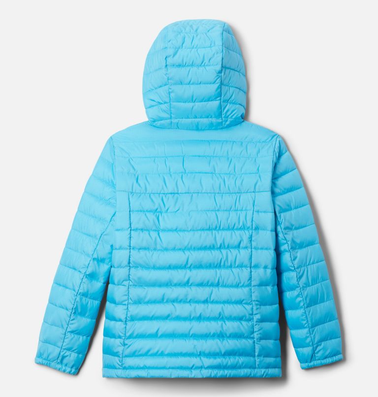 Girl's Silver Falls Insulated Hooded Jacket, Color: Atoll, image 2