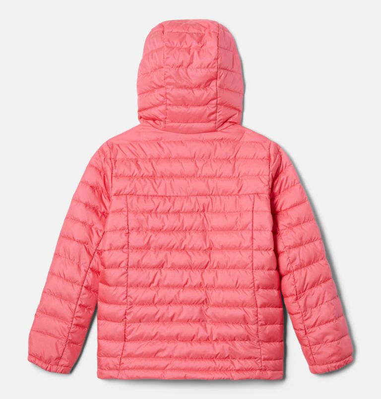 Girl's Silver Falls Insulated Hooded Jacket, Color: Camellia Rose, image 2