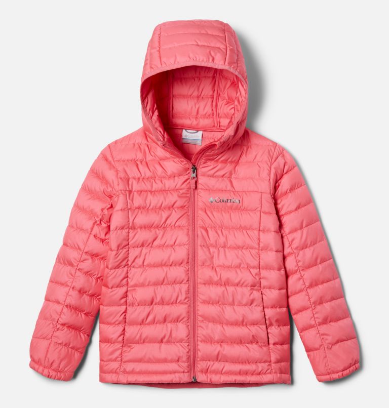 Girl's Silver Falls Insulated Hooded Jacket, Color: Camellia Rose, image 1