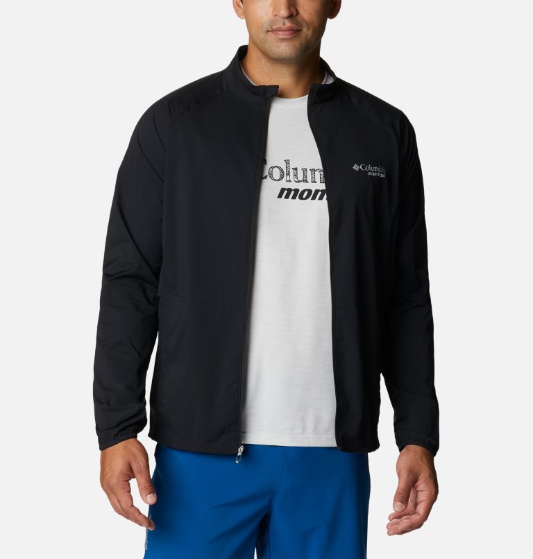 Men's Endless Trail Wind Shell Jacket, Color: Black, image 6