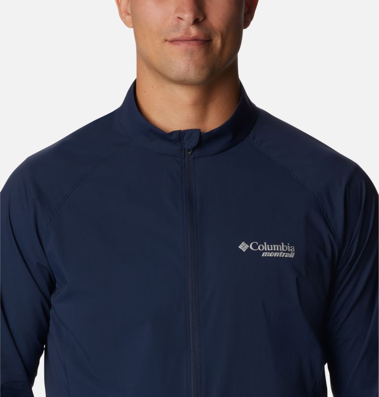 Thumbnail: Men's Endless Trail Wind Shell Jacket, Color: Collegiate Navy, image 4
