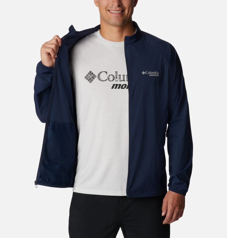 Men's Endless Trail Wind Shell Jacket, Color: Collegiate Navy, image 5