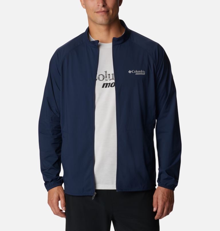Thumbnail: Men's Endless Trail Wind Shell Jacket, Color: Collegiate Navy, image 6