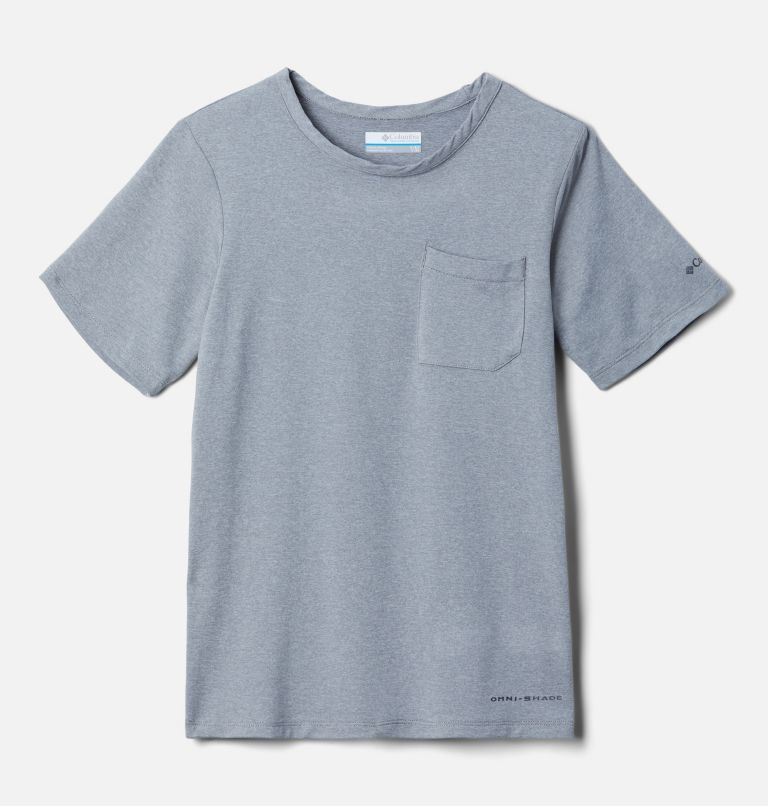 Boy's Tech Trail Short Sleeve T-Shirt, Color: Cool Grey Heather, image 1
