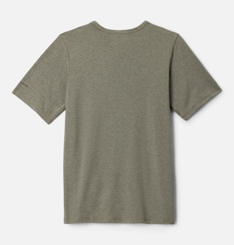 Boys' Tech Trail T-Shirt, Color: Stone Green Heather, image 2