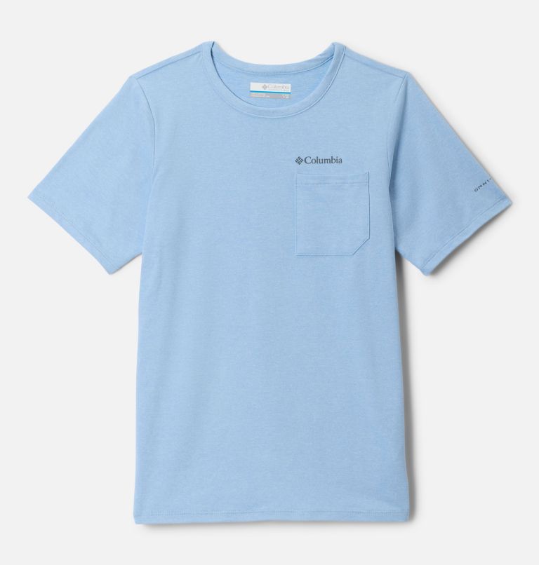 Boys' Tech Trail T-Shirt, Color: Ripple Blue Heather, image 1