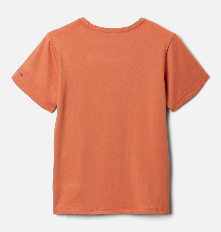 Thumbnail: Boy's Tech Trail Short Sleeve T-Shirt, Color: Desert Orange Heather, image 2