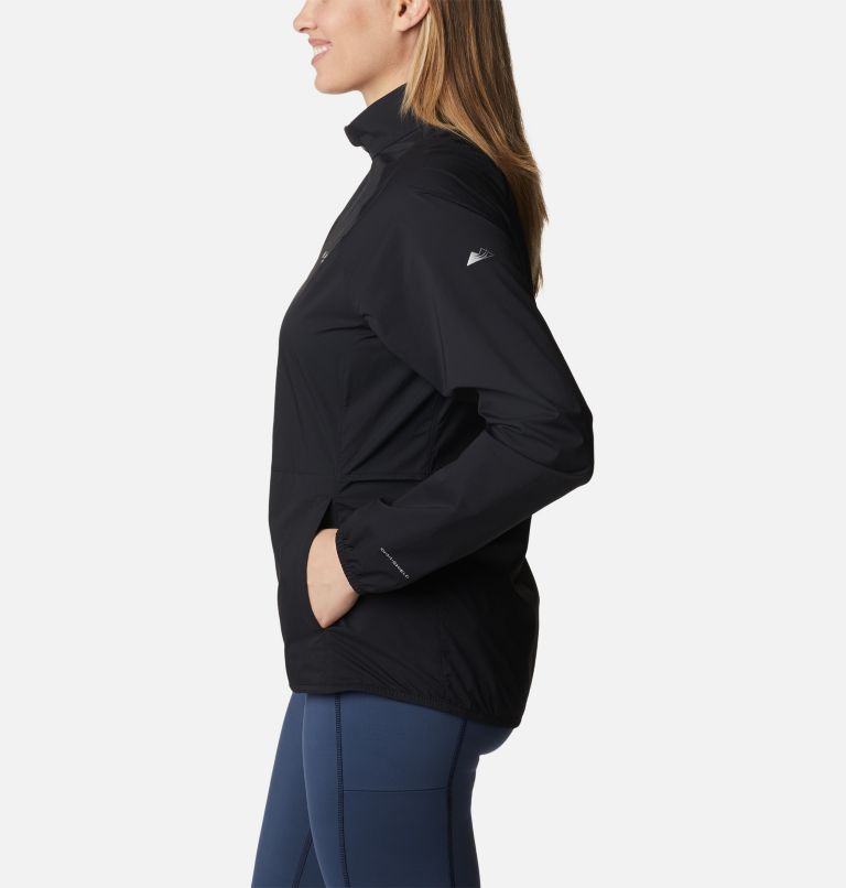 Women's Endless Trail Wind Shell Jacket, Color: Black, image 3