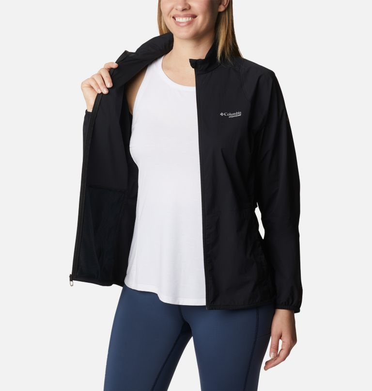 Thumbnail: Women's Endless Trail Wind Shell Jacket, Color: Black, image 5