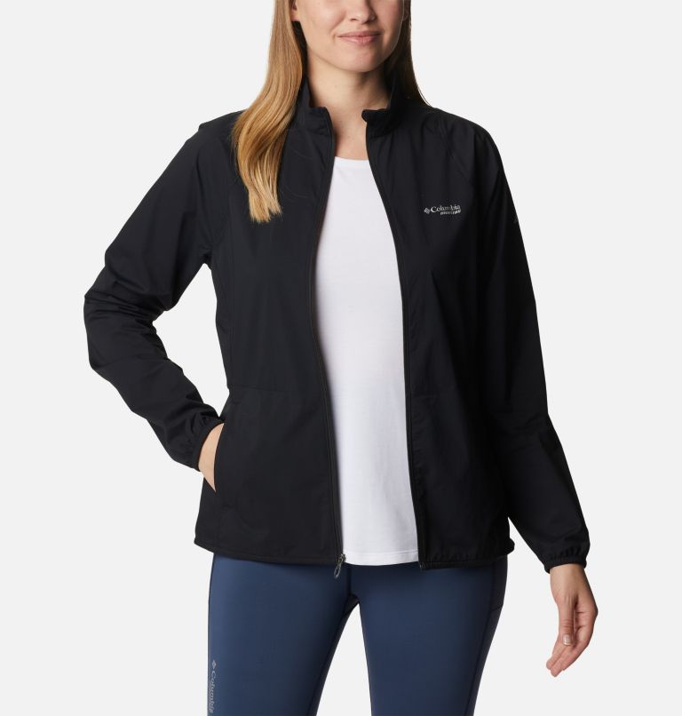 Women's Endless Trail Wind Shell Jacket, Color: Black, image 7