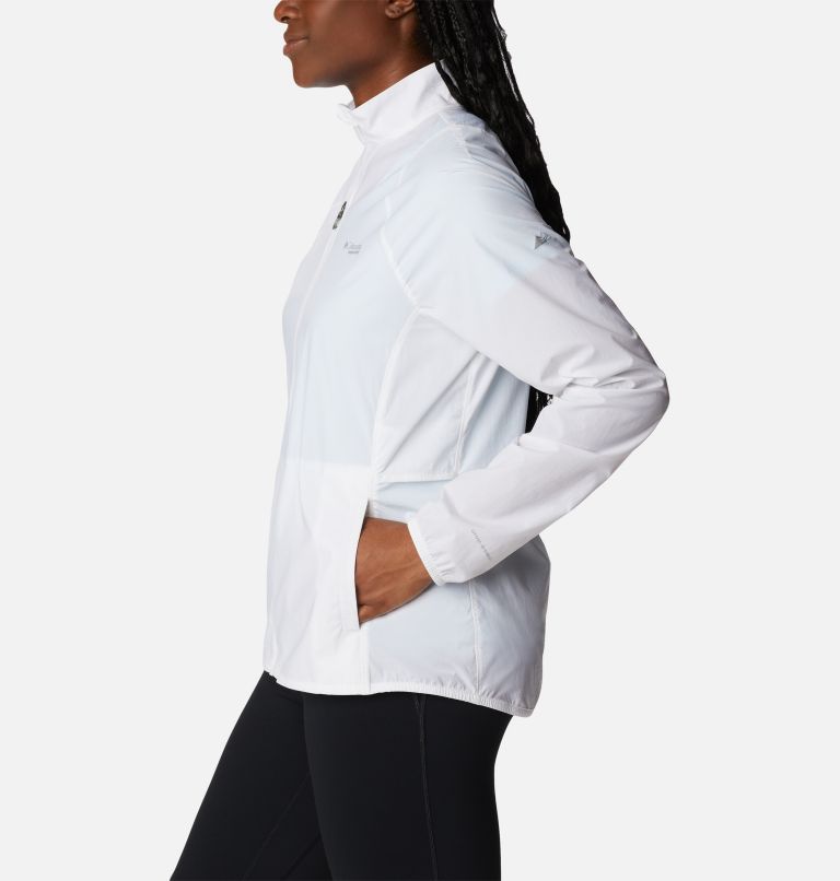 Women's Endless Trail Wind Shell Jacket, Color: White, image 3